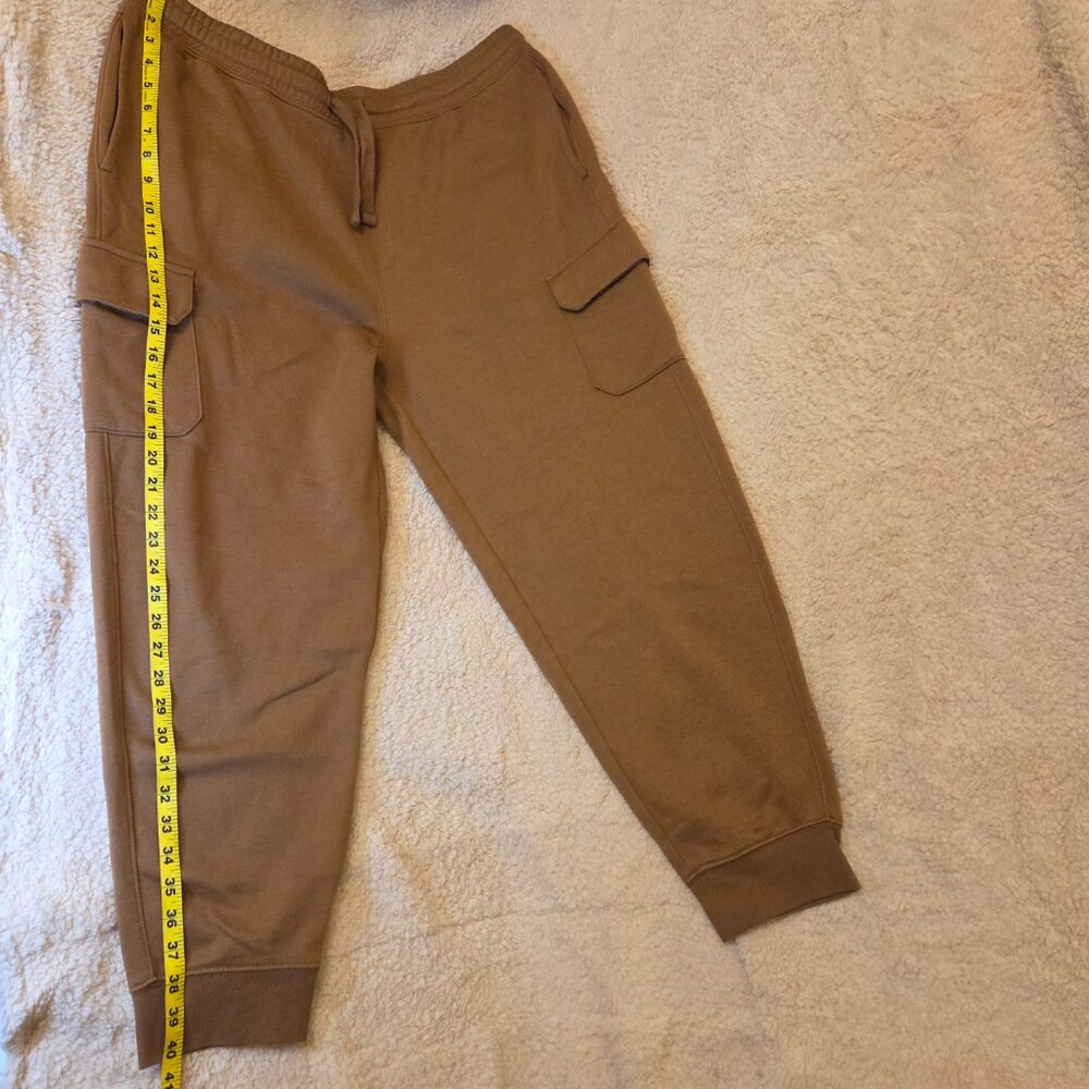 Old Navy Men’s Cargo Jogger Sweatpants Bourbon Tan Brown - XL - Picture 14 of 14
